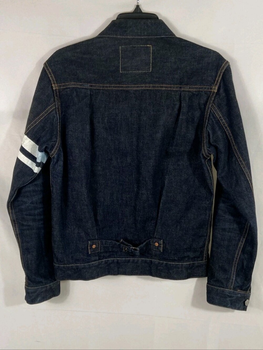 Momotaro Men's 1105SP GTB Type I Indigo Denim Jacket  Cinch Back Size 38 - Picture 3 of 7